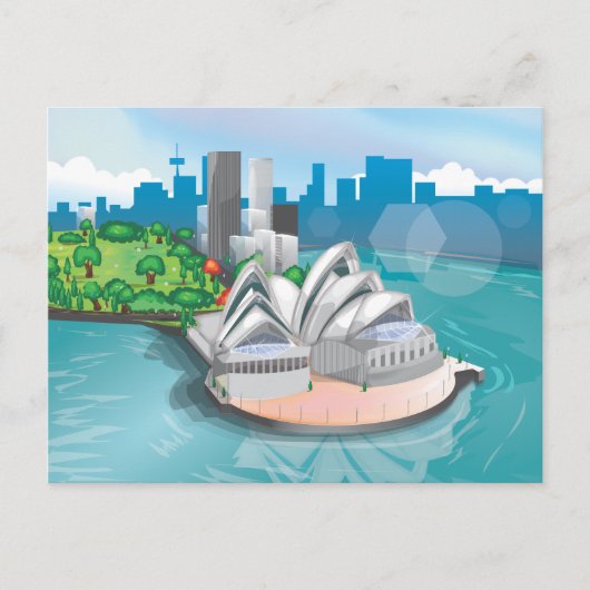 Het Sydney Opera House Briefkaart (Voorkant)