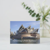 Het Sydney Opera House Briefkaart (Staand voorkant)