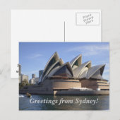 Het Sydney Opera House Briefkaart (Voorkant / Achterkant)