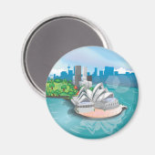 Het Sydney Opera House Magneet (Voorkant / Achterkant)