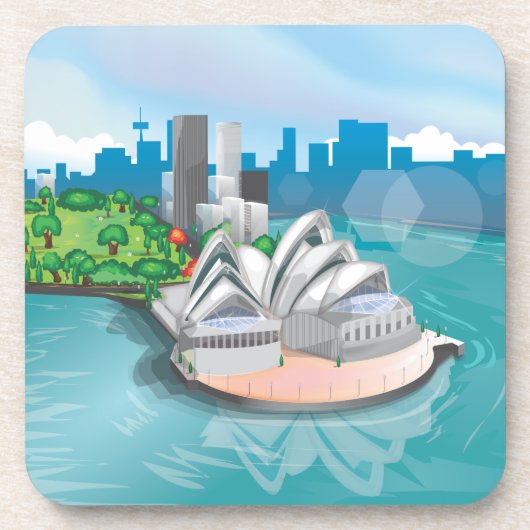 Het Sydney Opera House Onderzetter (Voorkant)