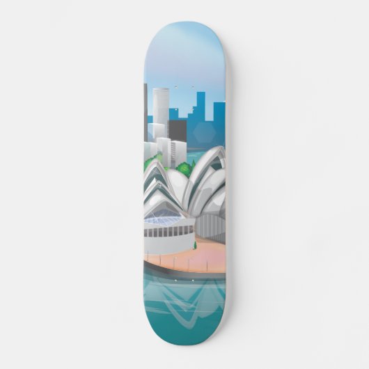 Het Sydney Opera House Persoonlijk Skateboard (Voorkant)