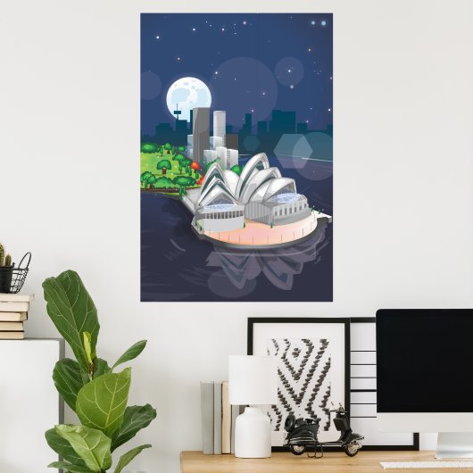 Het Sydney Opera House Poster (Thuiskantoor)