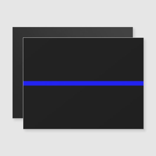 Het symbolische dun blauw lijnconcept (Voorkant / Achterkant)