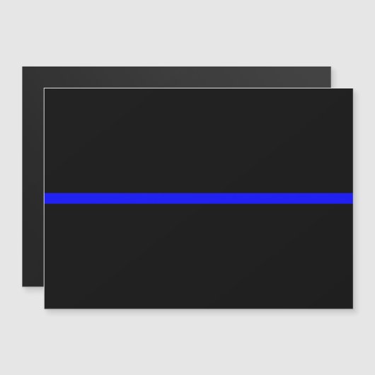 Het symbolische dun blauw lijnconcept (Voorkant / Achterkant)