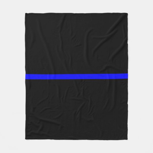 Het symbolische dun blauw lijnconcept fleece deken (Voorkant)