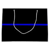 Het symbolische dun blauw lijnconcept large cadeautasje (Voorkant)