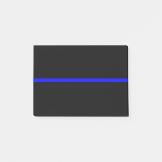 Het symbolische dun blauw lijnconcept post-it® notes (Voorkant)