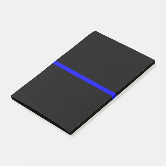 Het symbolische dun blauw lijnconcept post-it® notes (Schuin)