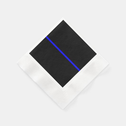 Het symbolische dun blauw lijnconcept servet (Hoek)