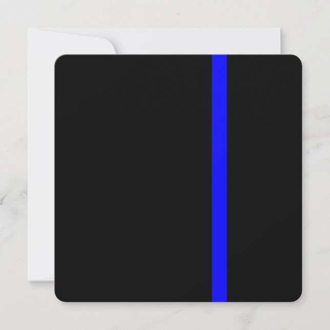Het symbolische dun blauw lijndecor (Voorkant)