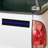 Het symbolische dun blauw lijndecor bumpersticker (Op Truck)