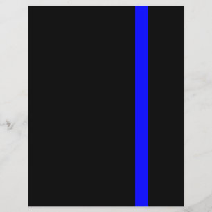 Het symbolische dun blauw lijndecor flyer