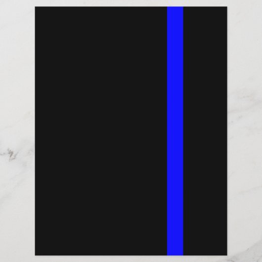 Het symbolische dun blauw lijndecor flyer (Voorkant)