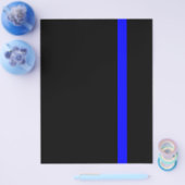 Het symbolische dun blauw lijndecor flyer (Enkel)