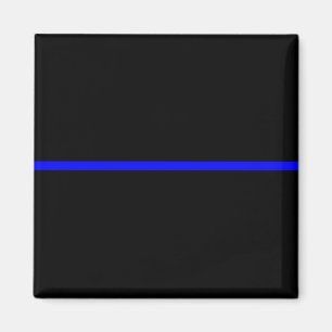Het symbolische dun blauw lijndecor magneet