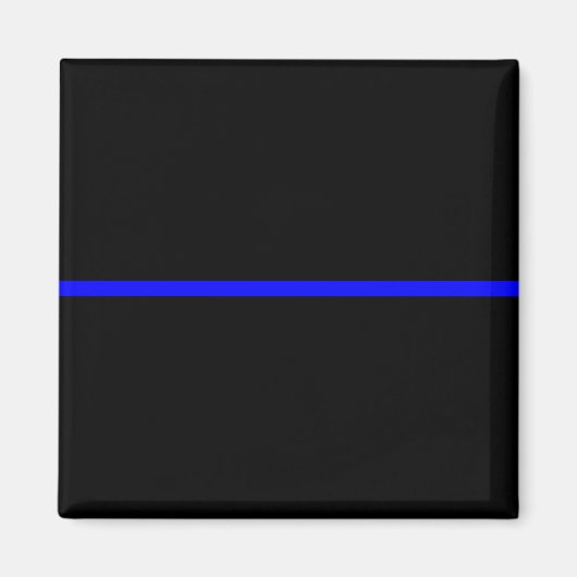 Het symbolische dun blauw lijndecor magneet (Voorkant)