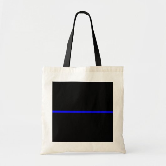 Het symbolische dun blauw lijndecor tote bag (Voorkant)