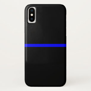 Het symbolische dun blauwe lijndecor iPhone x hoesje