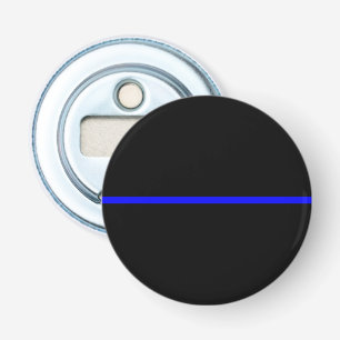 Het Symbolische Dünne Blauwe Lijn Concept Button Flesopener