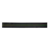 Het Symbolische Thin Red Line Concept op een Satijnen Lint (Voorkant)