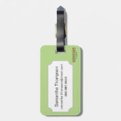 Het symbool Caduceus Bagagelabel (Achterkant verticaal)