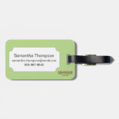 Het symbool Caduceus Bagagelabel (Achterkant horizontaal)