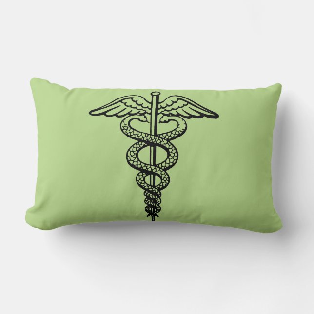 Het symbool Caduceus Kussen (Voorkant)