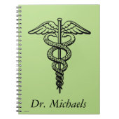 Het symbool Caduceus Notitieboek (Voorkant)