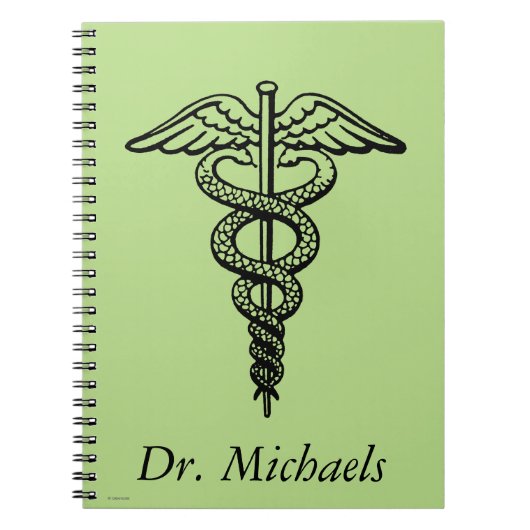 Het symbool Caduceus Notitieboek (Voorkant)
