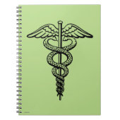 Het symbool Caduceus Notitieboek (Voorkant)