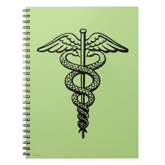 Het symbool Caduceus Notitieboek (Voorkant)