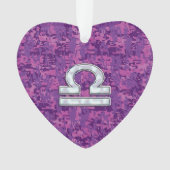 Het Symbool Fuchsiakleurig Roze Digitale Camo van Ornament (voorkant)