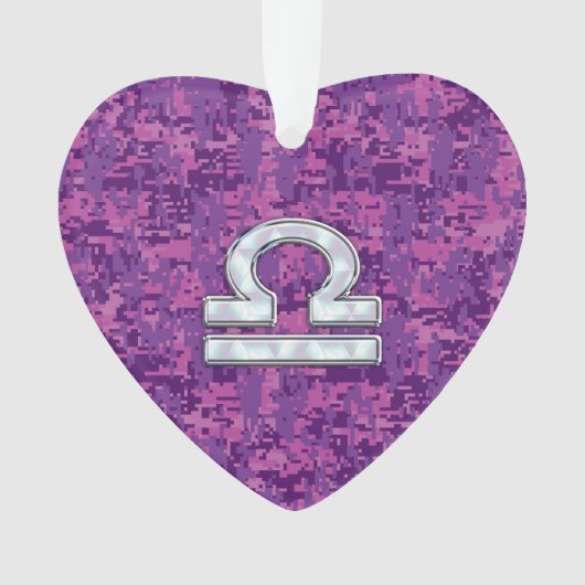 Het Symbool Fuchsiakleurig Roze Digitale Camo van Ornament (voorkant)