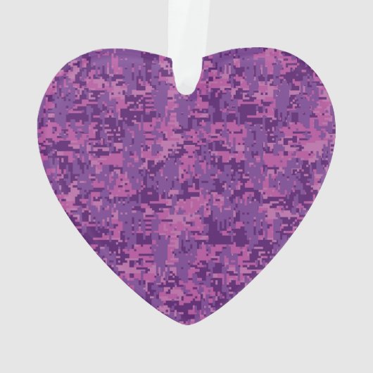 Het Symbool Fuchsiakleurig Roze Digitale Camo van Ornament (achterkant)