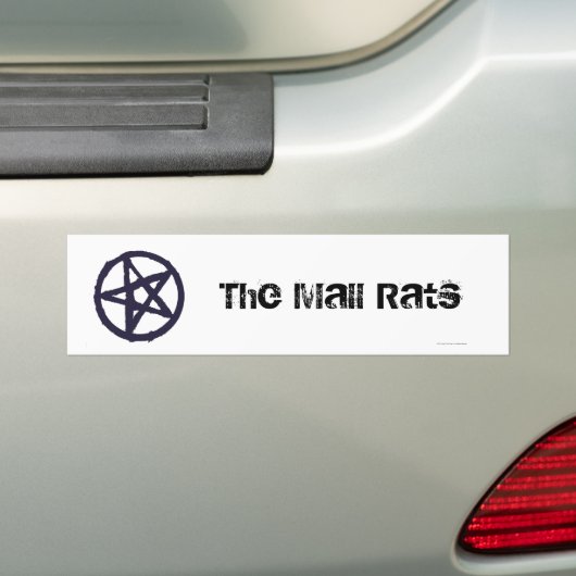 Het symbool Mall Rats Tribe Bumpersticker (Op auto)