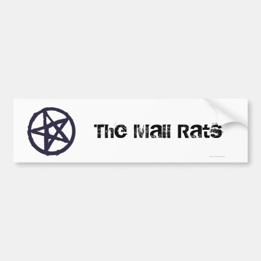 Het symbool Mall Rats Tribe Bumpersticker (Voorkant)