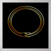Het symbool Ouroboros slang Poster (Voorkant)