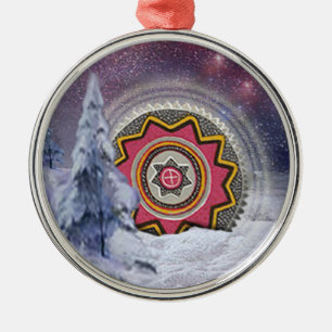 Het Symbool van Chumash Metalen Ornament