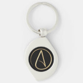 Het Symbool van de atheïst Sleutelhanger (Voorkant)