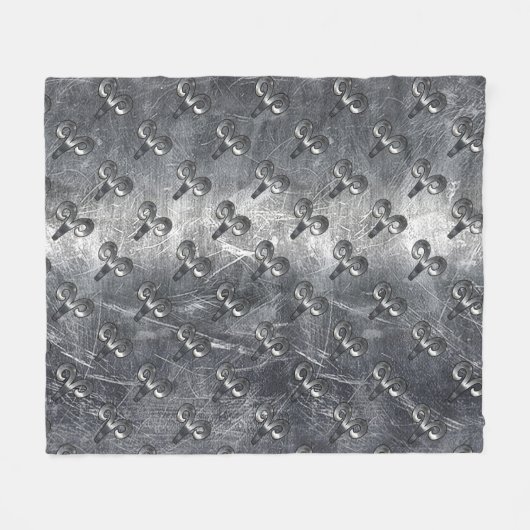 Het Symbool van de Dia van de grot in de Verdrukte Fleece Deken (Voorkant (Horizontaal))