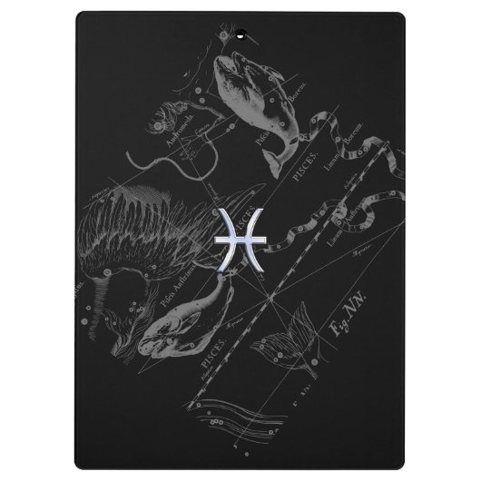 Het Symbool van de Dierenriem van de Vissen van de Klembord (Achterkant)