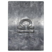 Het Symbool van de Dierenriem van de Weegschaal in Klembord (Achterkant)