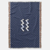 Het Symbool van de Dierenriem van Waterman op de Deken (Voorkant Verticaal)