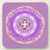 het symbool van de eenheid van het derde oog bier onderzetter (Voorkant)