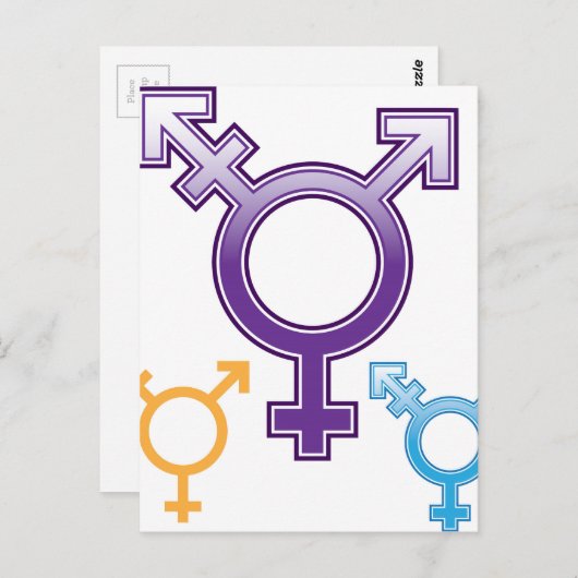 Het Symbool van de seksualiteit Briefkaart (Voorkant / Achterkant)