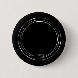 Het symbool van de slang van Ouroboros Ronde Button 5,7 Cm