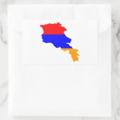 het symbool van de vlag van armenië - land rechthoekige sticker (Tas)
