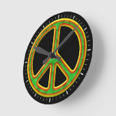 Het Symbool van de Vrede van Rasta Ronde Klok (Hoek)