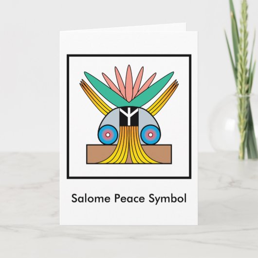 Het Symbool van de Vrede van Salome Kaart (Voorkant)